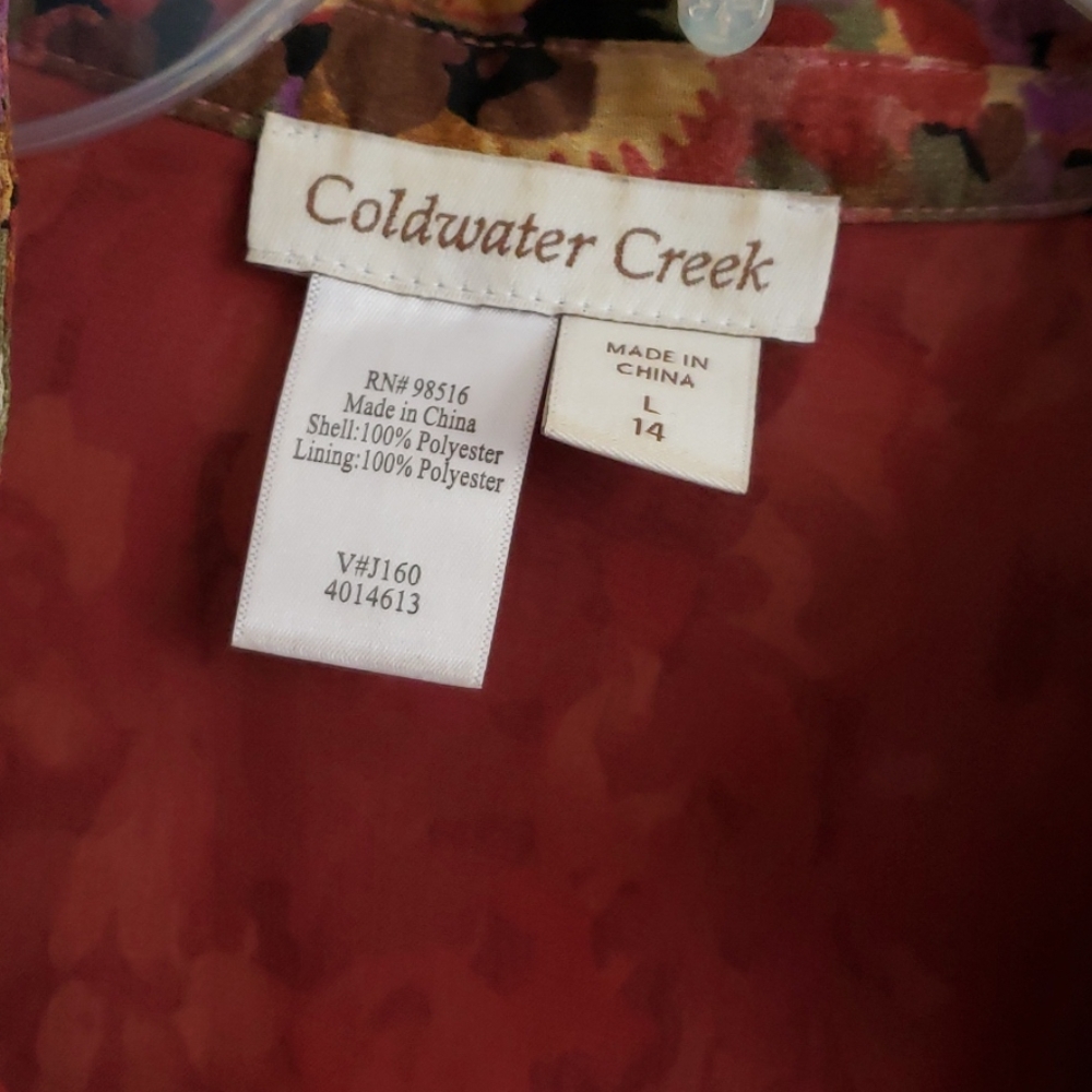 Coldwater Creek Floral Print Top - Picture 7 of 9